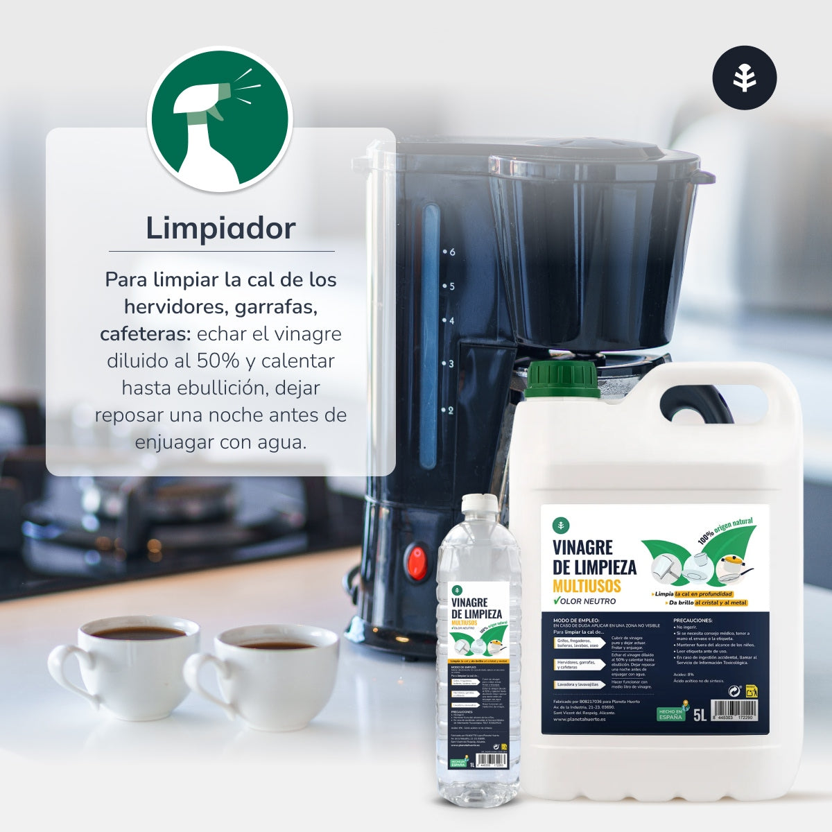 Vinagre de Limpeza Branco Planeta Huerto 1L