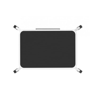 Taburete Plegable Metálico Antideslizante De 1 Escalón Blanco Y Negro_4