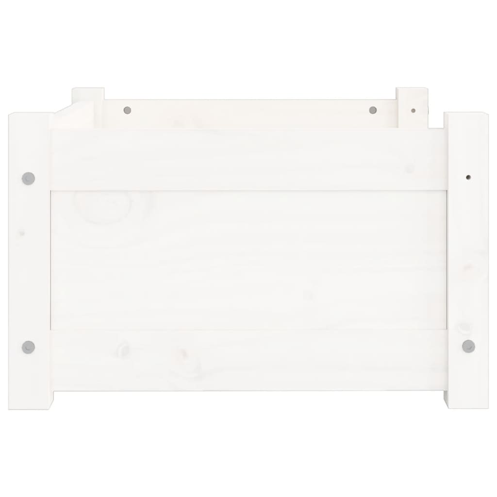 Cama Para Perros Madera Maciza De Pino Blanco 55,5x45,5x28 Cm / Vetonek_0