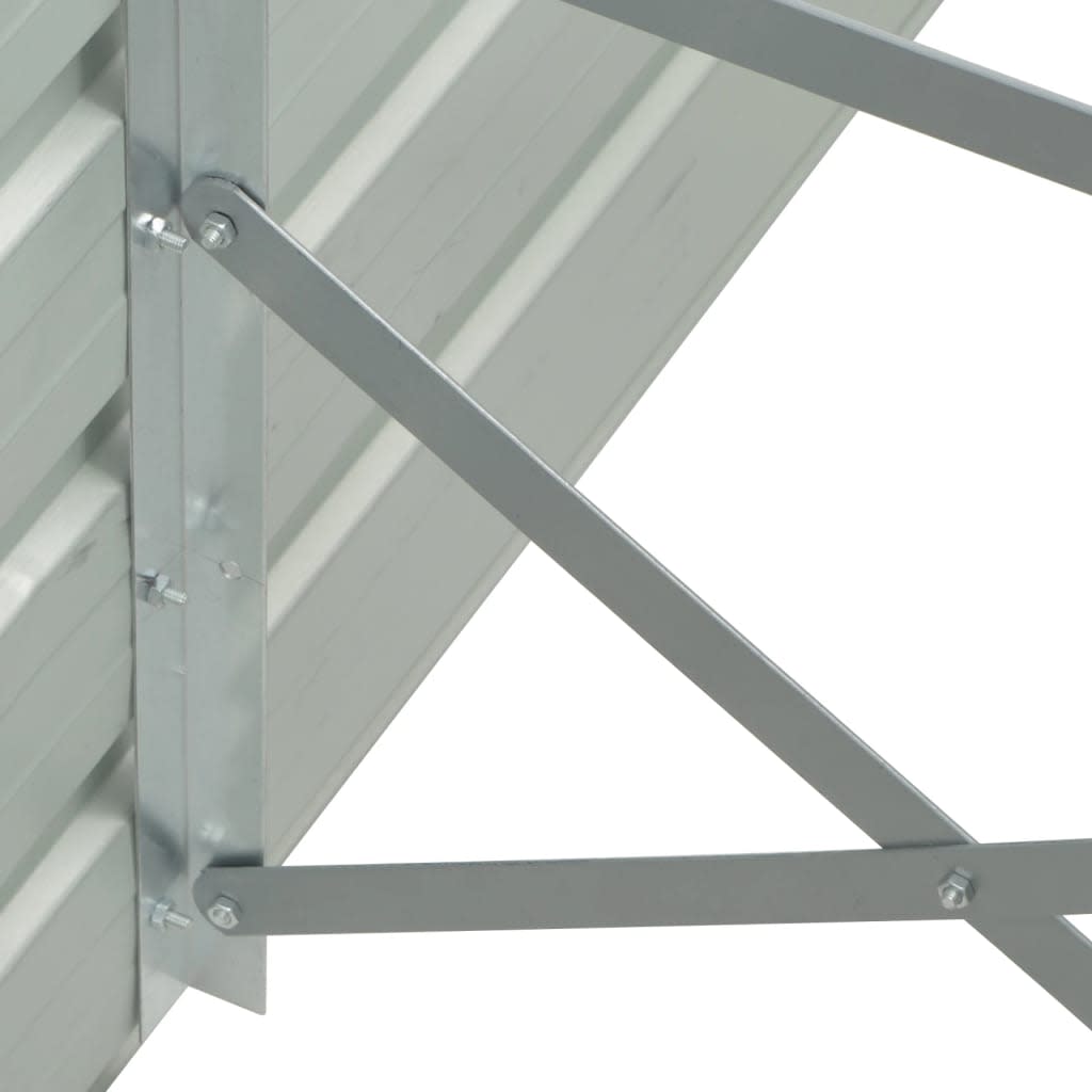Arriate De Acero Galvanizado Gris Antracita 400x80x45 Cm_5