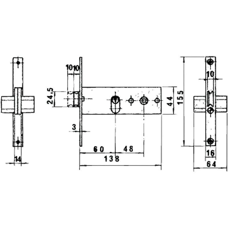 Cerradura Lince 5577         Ln/60 Mm.