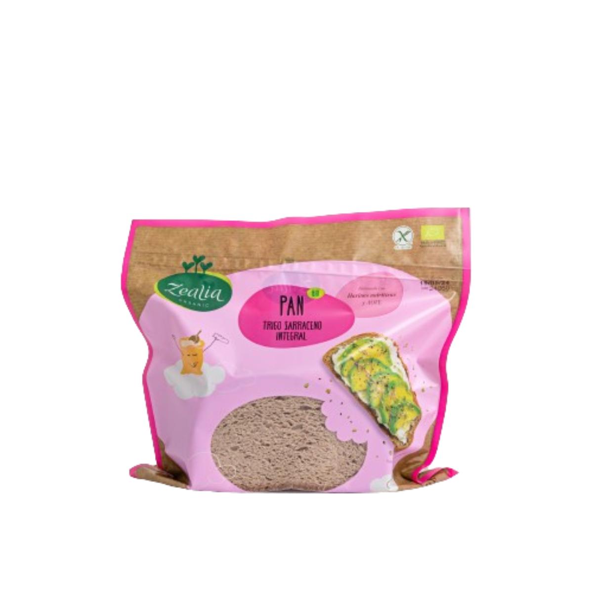 Pan Trigo Sarraceno Integral BIO Sin Gluten Zealia 330 gr