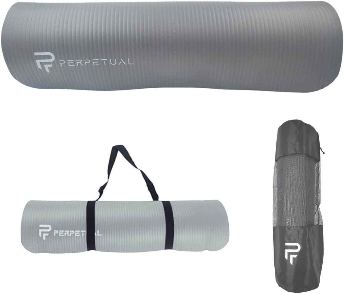 Esterilla De Yoga Y Pilates Antideslizante De 10mm Perpetual Con Correa Y Bolsa De Transporte_0