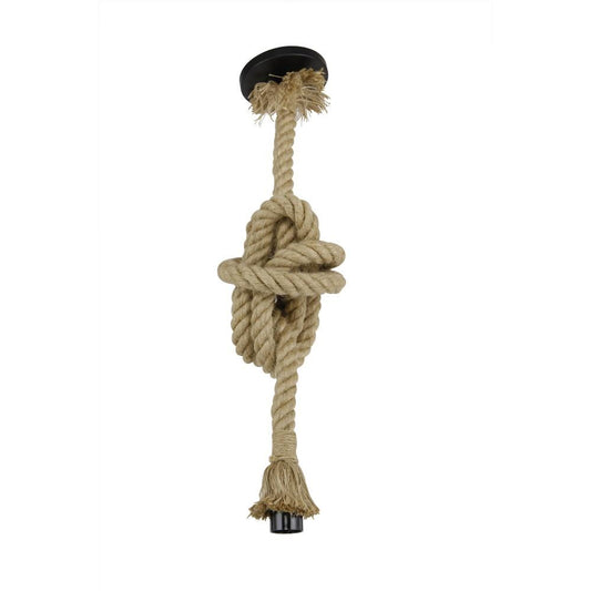 PINGENTE RÚSTICO 1m PITA ROPE 1xE27 VINÍCOLA - CRISTALRECORD