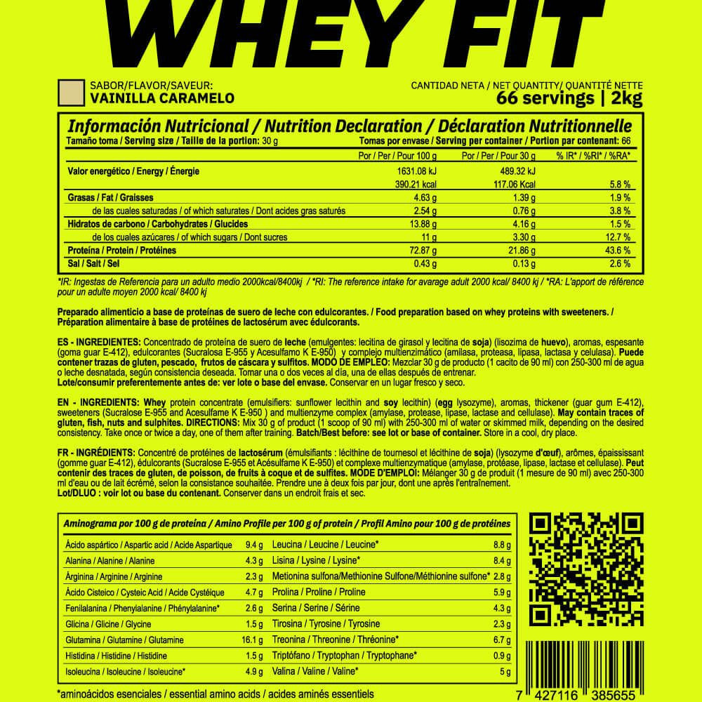 Whey Fit - 2kg - Vainilla Caramelo - Aumenta La Masa Muscular - Masmusculo_5