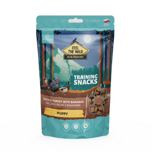 Pato Y Pavo Con Plátano Para Entrenamiento De Cachorros - Snack 100% Natural Para Perro_0