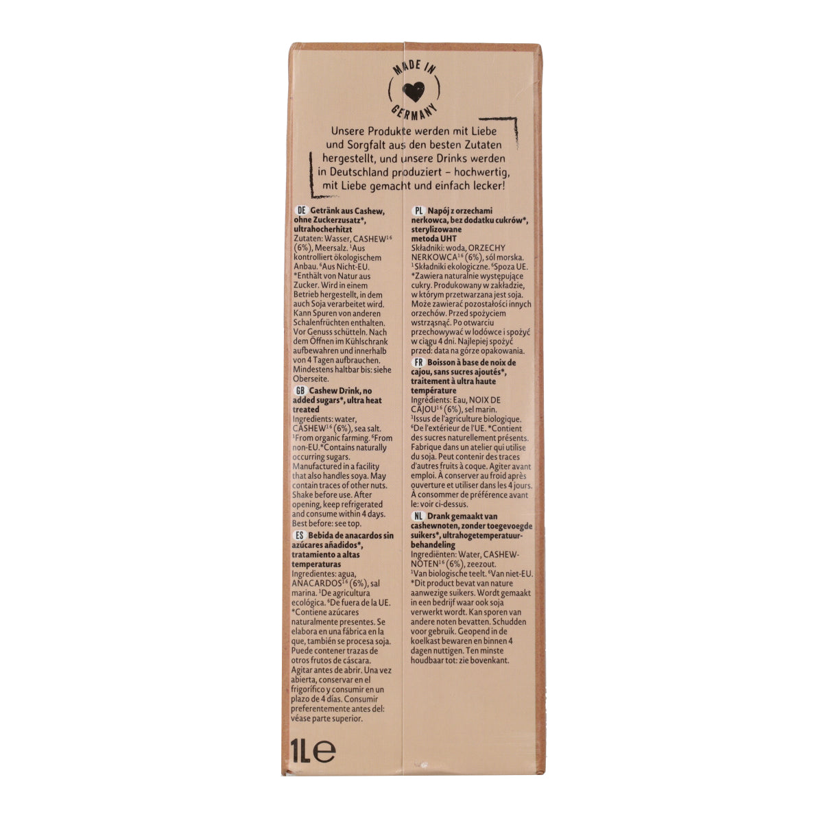 Bebida de Caju Natumi BIO 1L