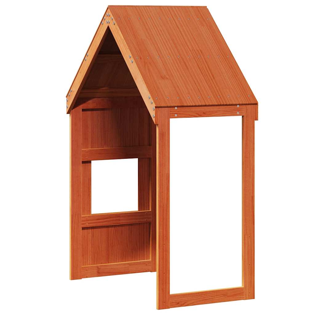 Techo De Cama Infantil Madera Maciza Pino Marrón 55x99x139,5 Cm_5