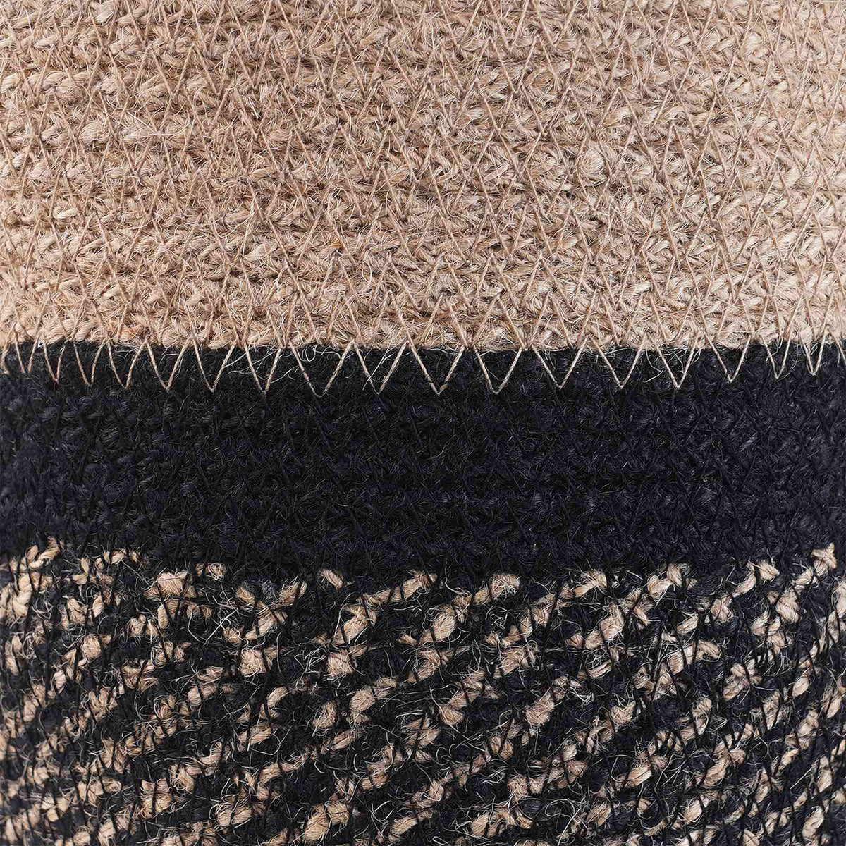 Set De Macetas De Planta 2 Uds. Natural Y Negro Ø 21 X 21 Cm_4