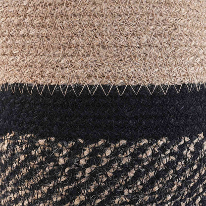 Set De Macetas De Planta 2 Uds. Natural Y Negro Ø 21 X 21 Cm_4