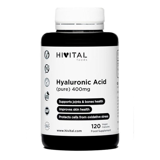 Ácido Hialurónico Puro 400 mg Hivital 120 Cápsulas Vegan - Antirrugas