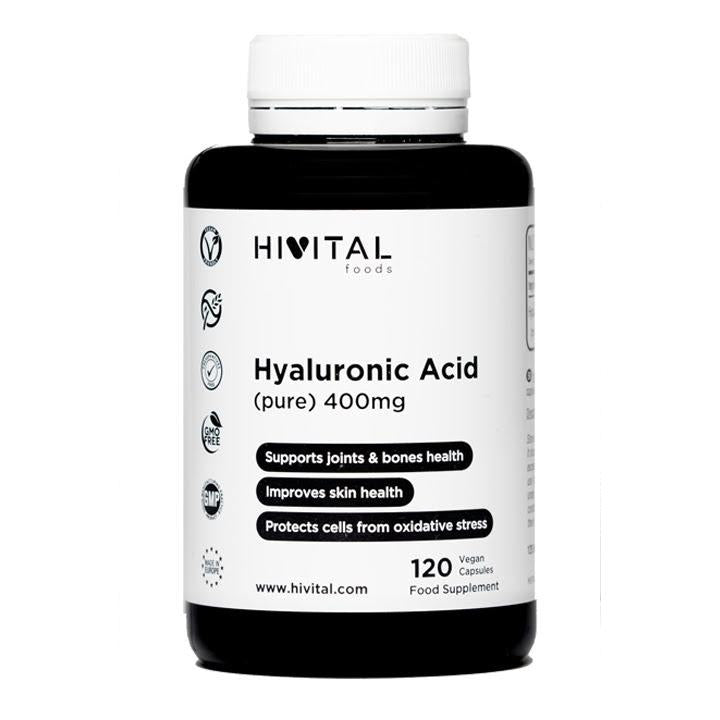 Ácido Hialurónico Puro 400 mg Hivital 120 Cápsulas Vegan - Antirrugas
