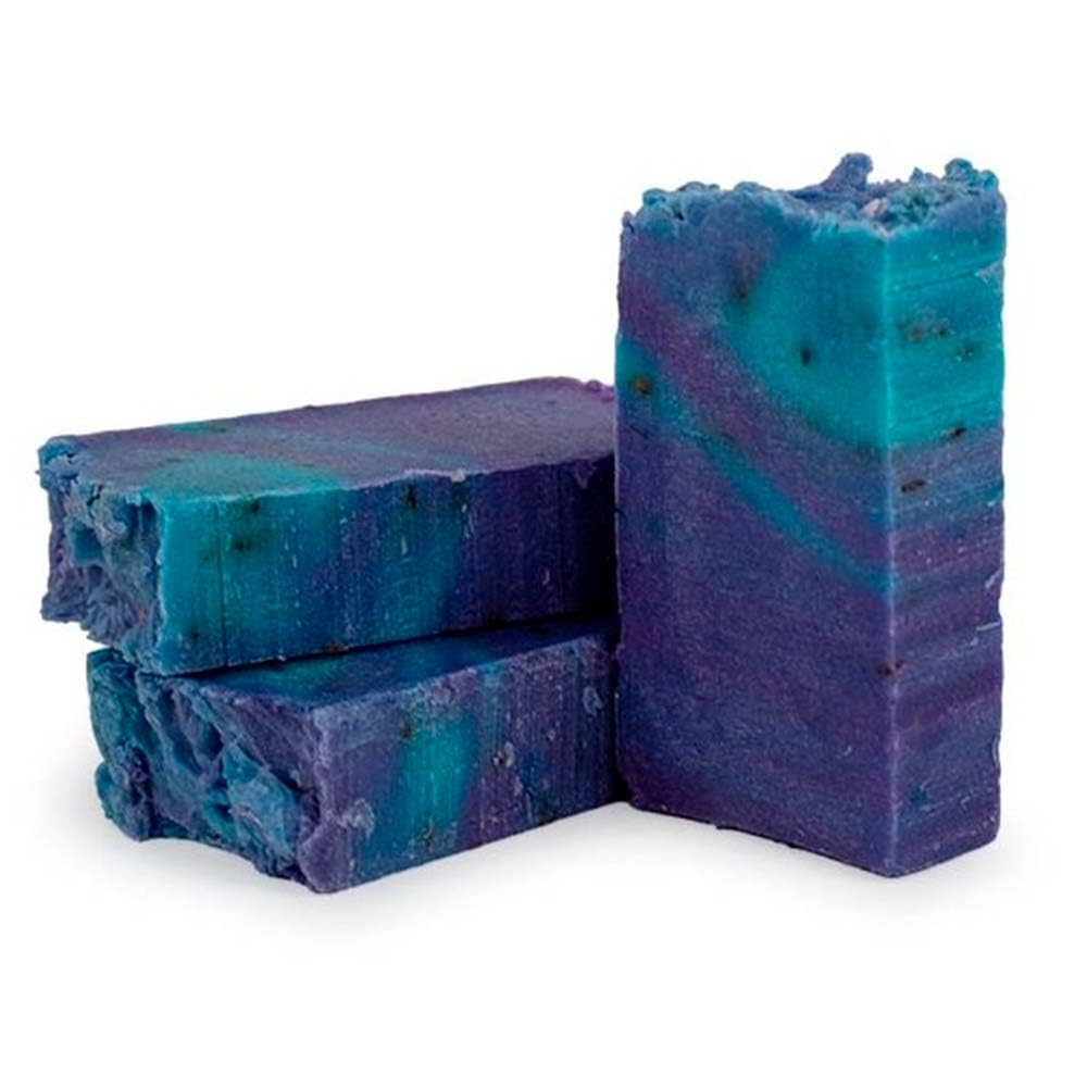 Jabón Natural Lavanda 90g En Bolsa Regalo De Yute - Piel Grasa - Calma La Piel Irritada - Reduce La Aparición Del Acné_2