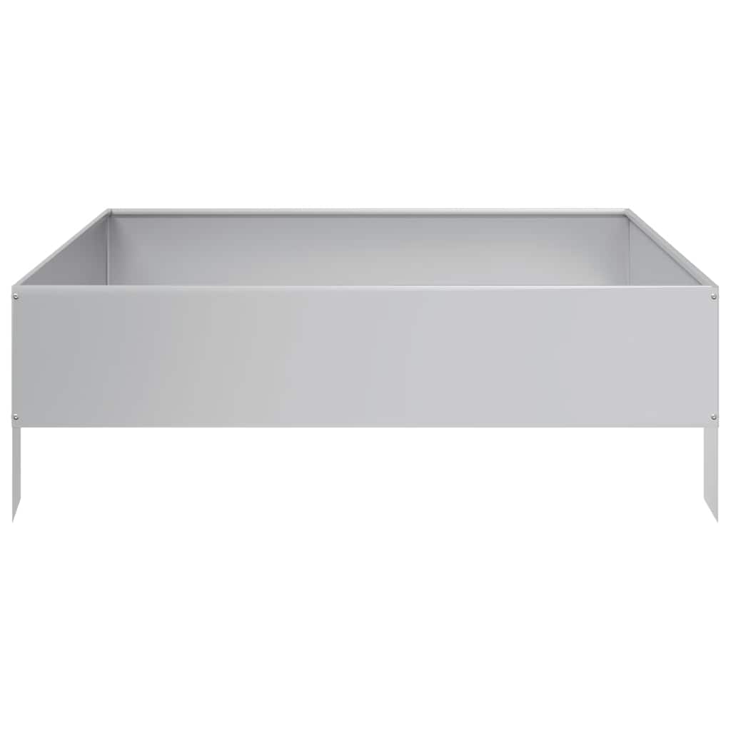Jardinera De Acero Galvanizado 100x100x33,5 Cm_3