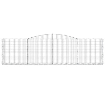 Cestas De Gaviones 8 Uds Forma De Arco Hierro 400x30x100/120 Cm_3