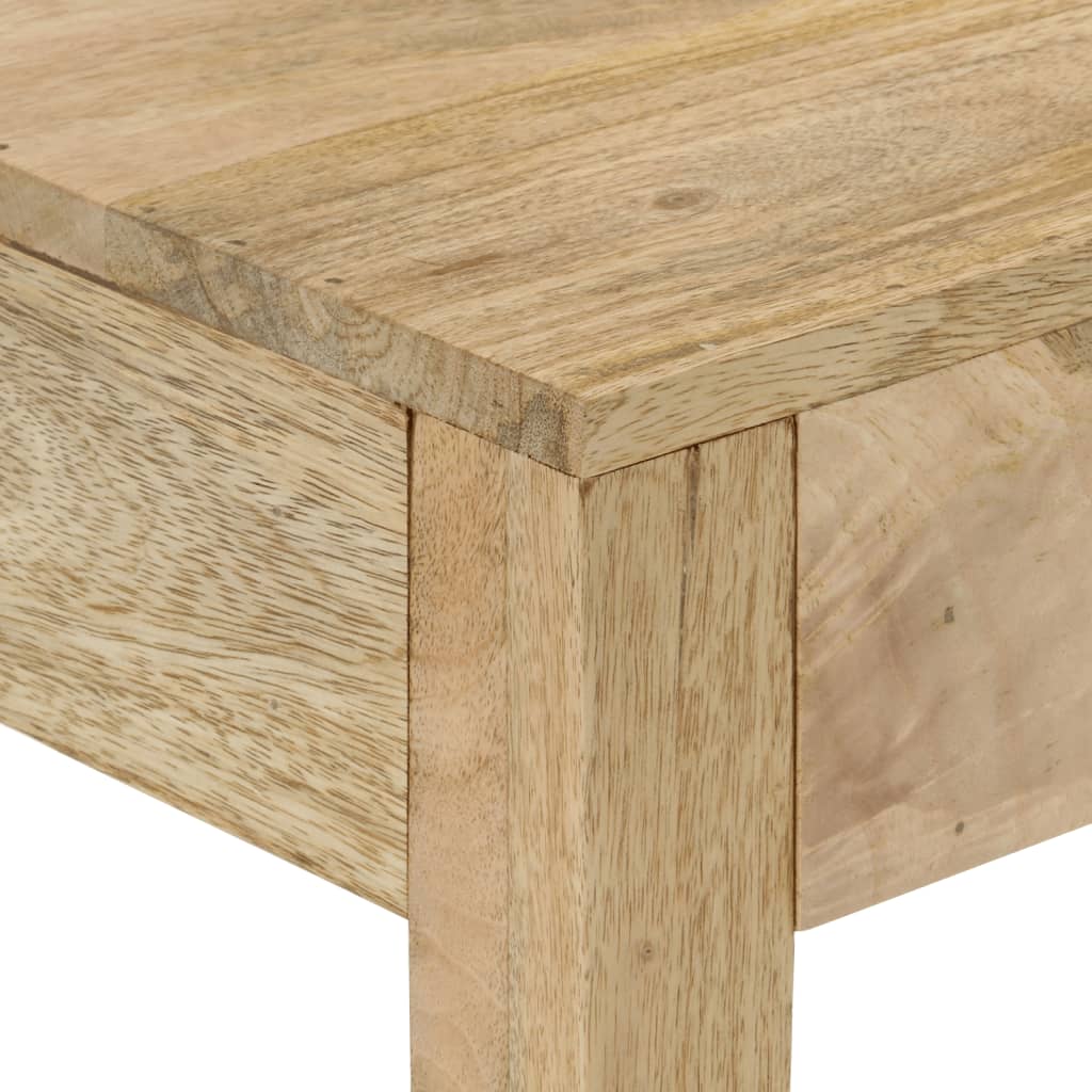 Mesa Consola Madera Maciza De Mango Decolorada 110x30x75 Cm_4