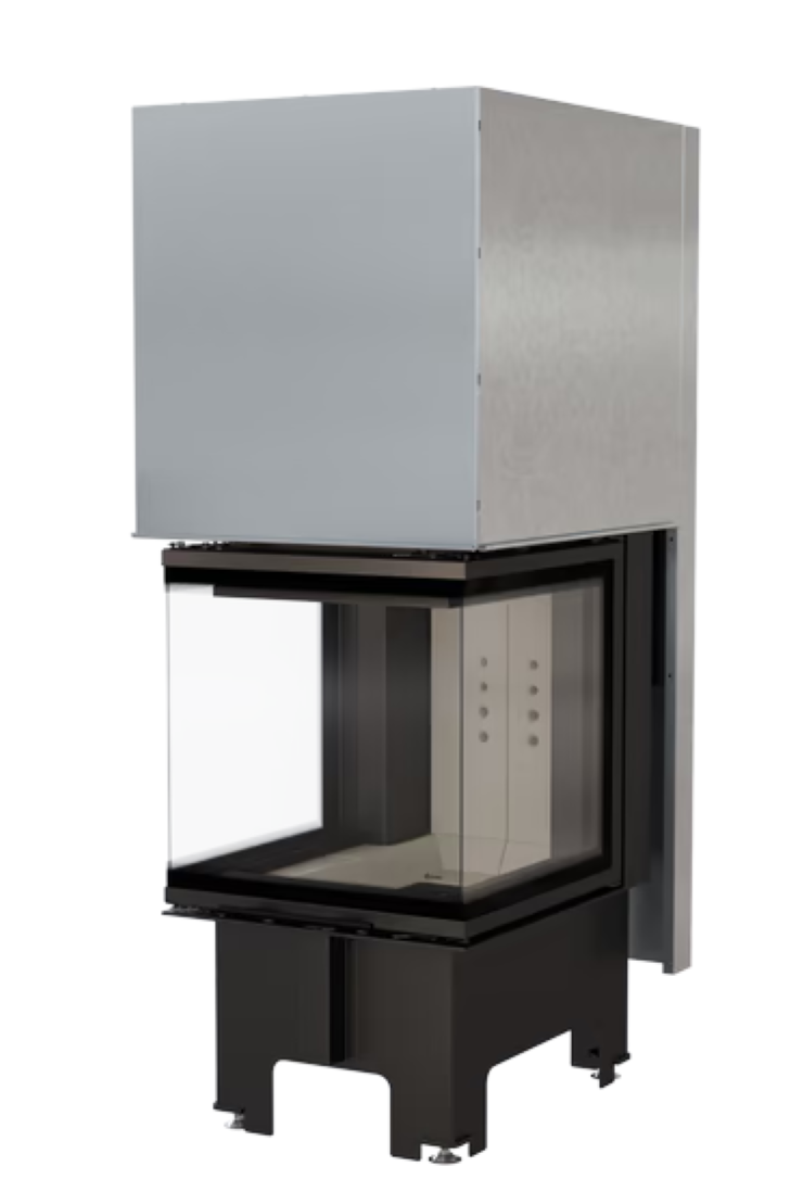 Bricosol Chimenea De Leña Kratki Nbc 500/500 8 Kw Ø 200 Puerta Elevable_2