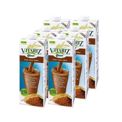 Pack de 6 Vitariz Bebida de Arroz Biológica com Chocolate 1 L