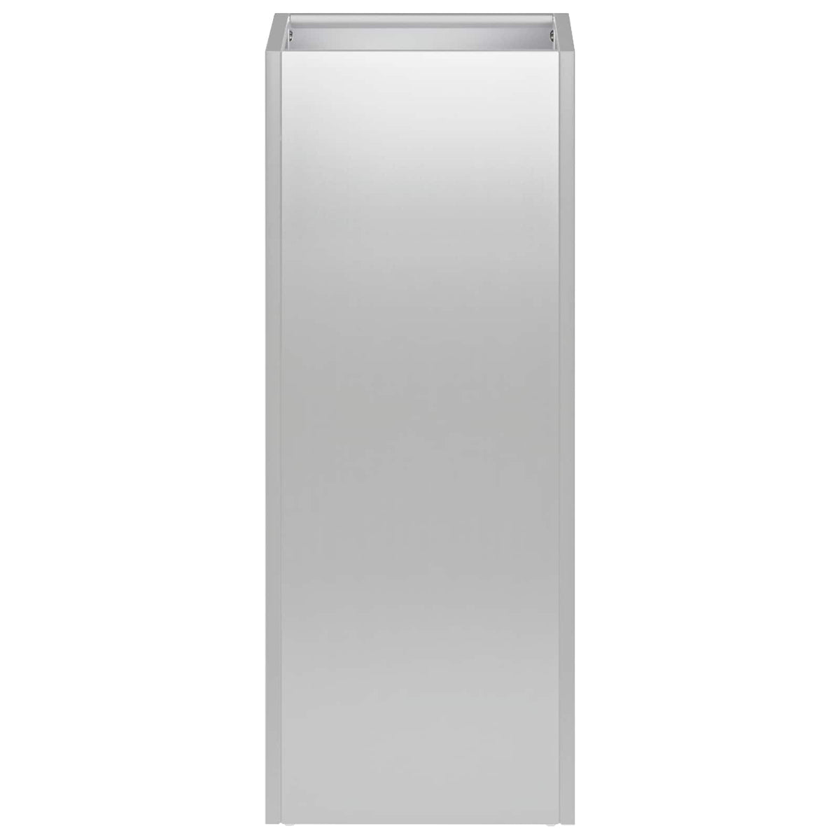 Macetero De Jardín Plateado 20 X 20 X 40 Cm Acero Galvanizado_2