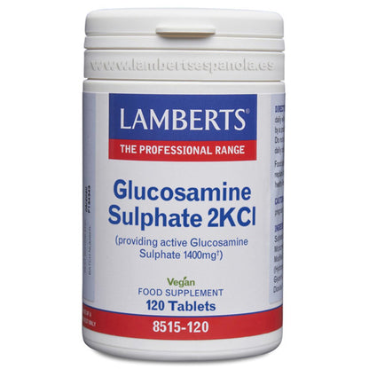 Sulfato de glucosamina 2KCl 1400 mg Lamberts 120 comprimidos