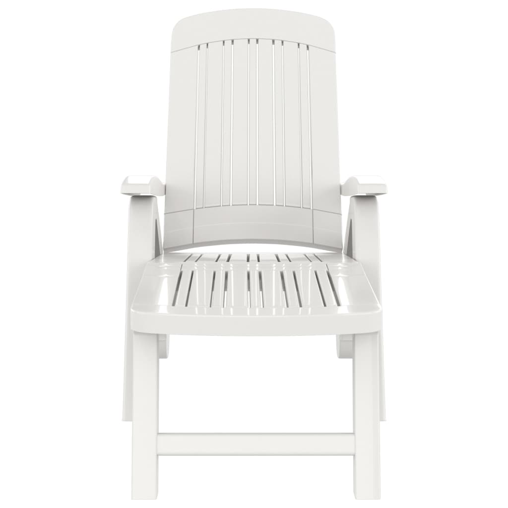 Tumbona Plegable Polipropileno Blanca_2