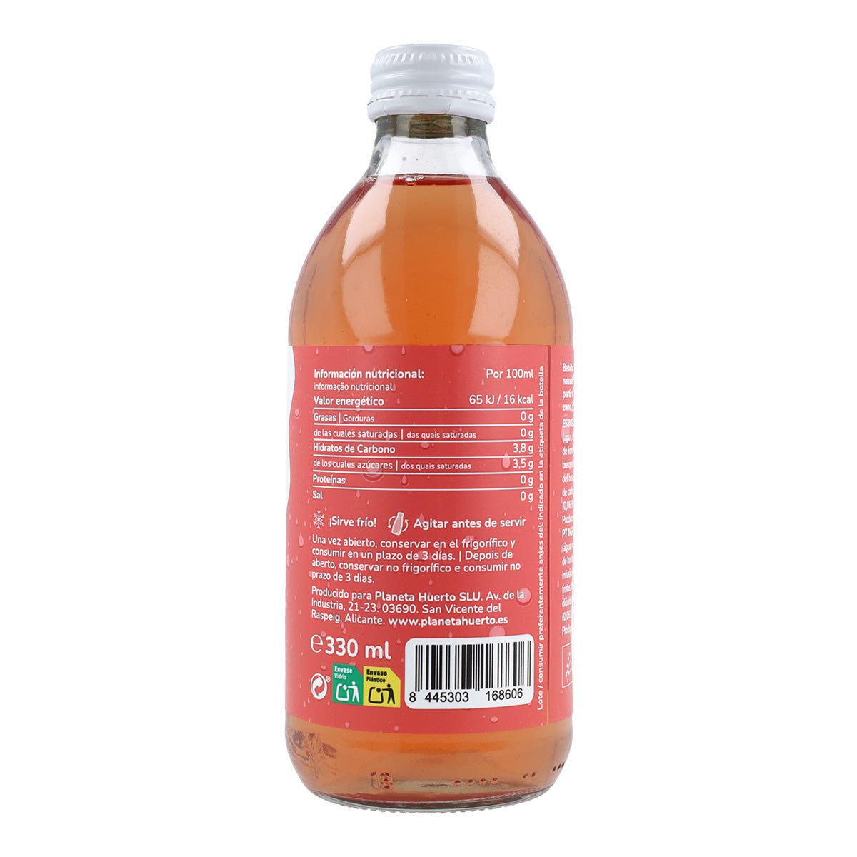 Kombucha Biológica Frutos Vermelhos Planeta Huerto 330 ml