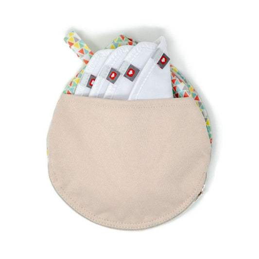Almofadas de amamentação de bambu laváveis ​​​​4 peças pastel