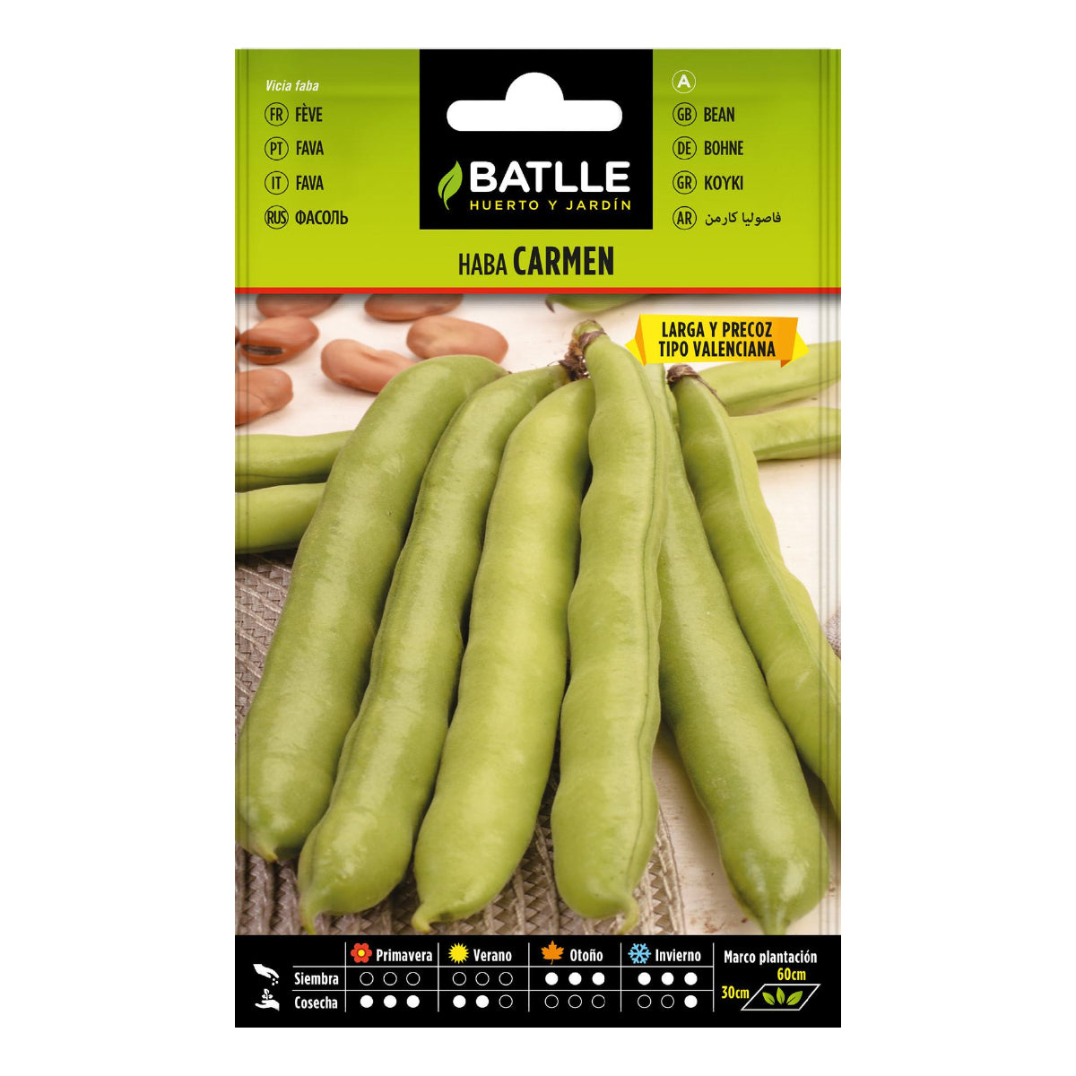 Sementes de Fava CARMEN 250 g