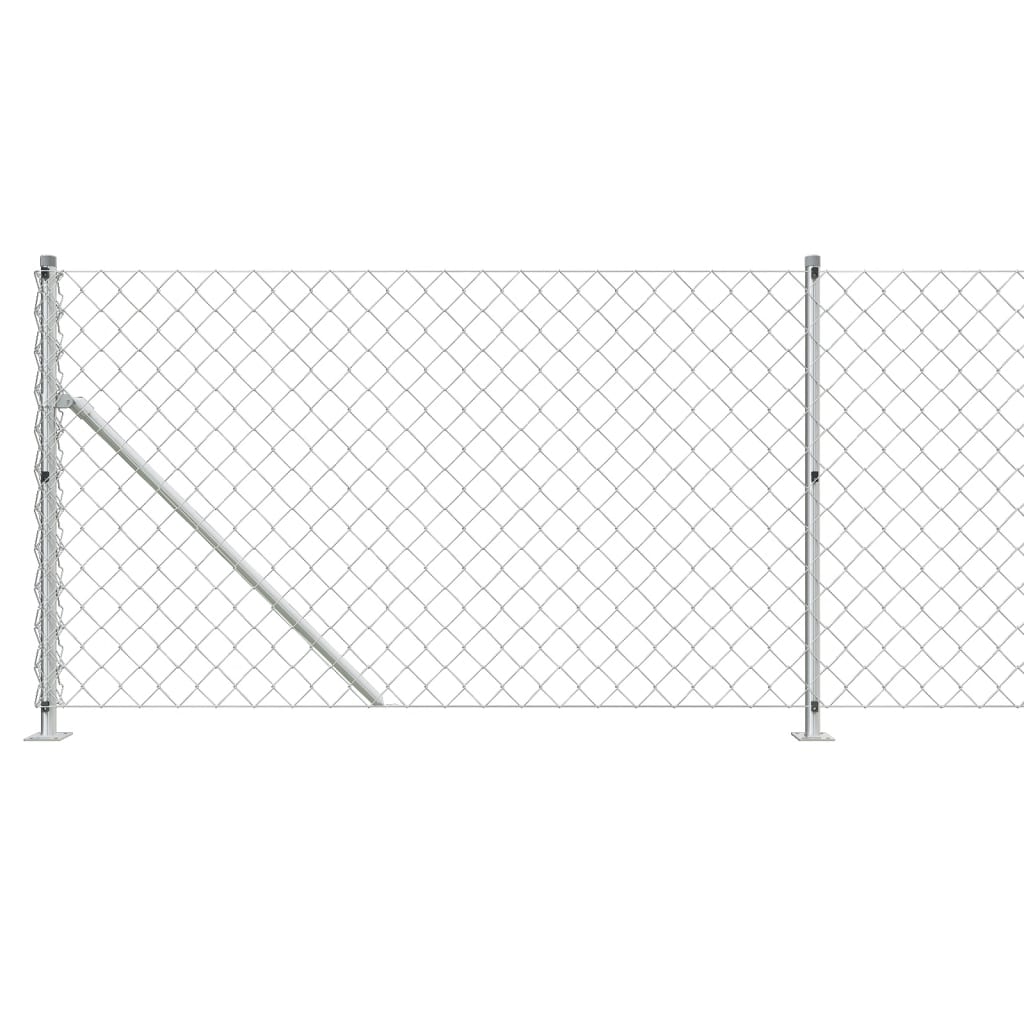 Cerca De Alambre Con Brida Plateada 0,8x10 M / Vetonek_4