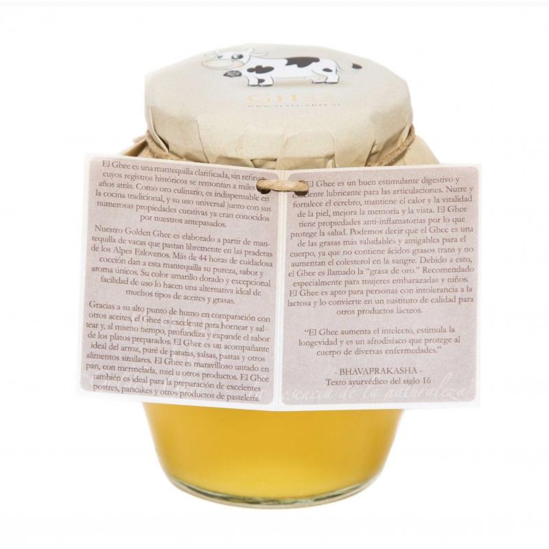Manteiga de vaca clarificada biológica Golden Ghee Golden Ghee 370 ml
