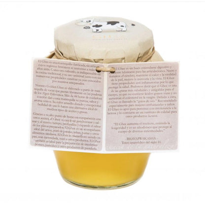 Manteiga de vaca clarificada biológica Golden Ghee Golden Ghee 370 ml