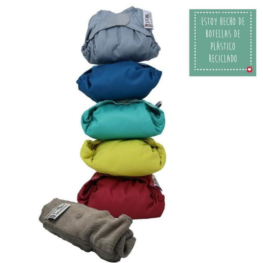 Pack de 5 fraldas de pano de bambu Vivos Close Parent
