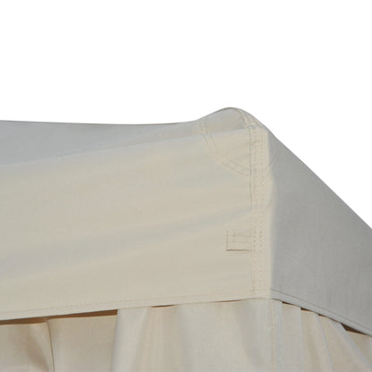 Outsunny Cenador De Jardín 3x3 M Con 4 Cortinas Laterales Extraíbles Beige_4