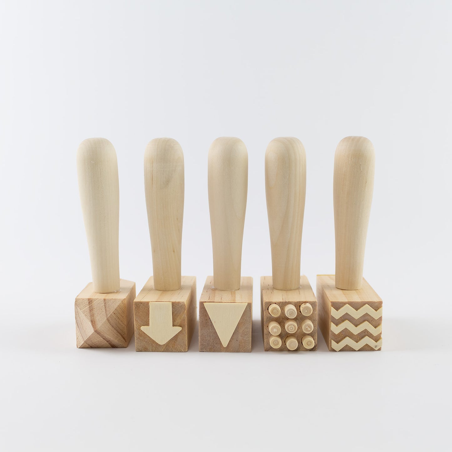 5 Martillos De Madera Con Patrones_1