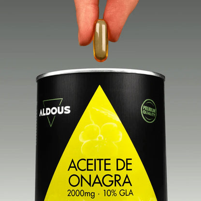 Aceite de Onagra Perlas 2000mg Aldous Bio 200 cápsulas blandas