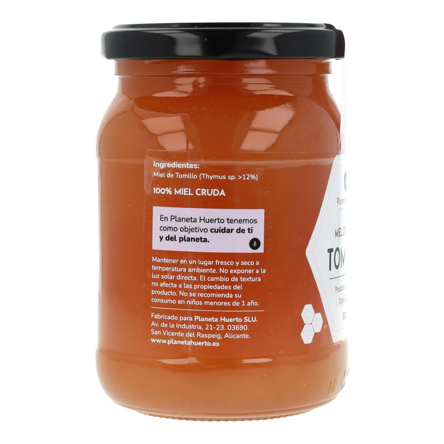 Mel de Tomilho Cru Planeta Huerto 500 gr