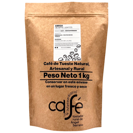 Cafe Sin Intermediarios Café Descafeinado Amigo En Grano 1 Kg_0