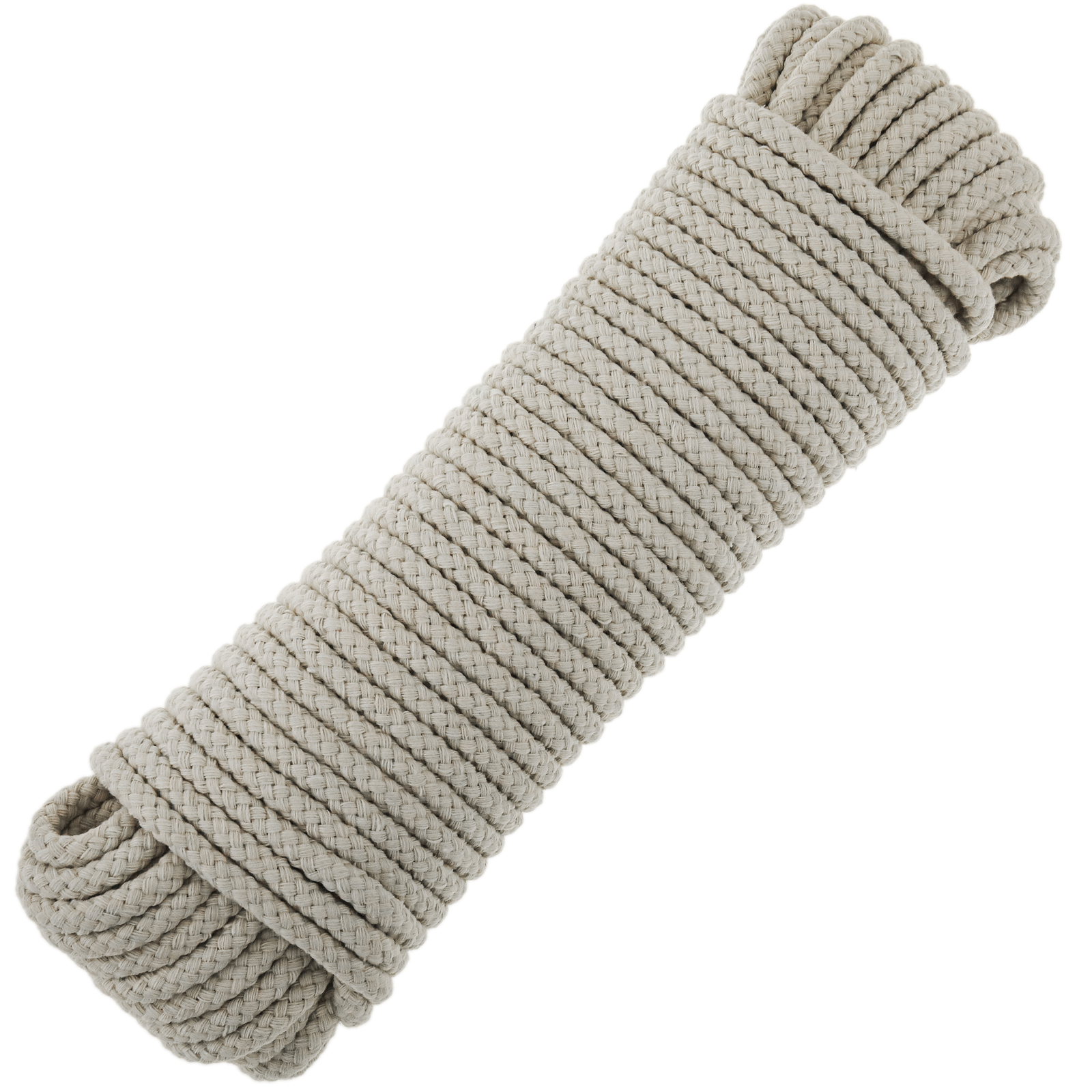 Cuerda Trenzada De Algodón 20 M X 4 Mm Natural_0