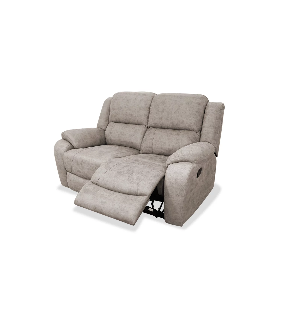 Sofá Relax Dos Plazas Murcia Tapizado Cemento, 154cm(ancho) 97cm (fondo) 105cm(alto)_0