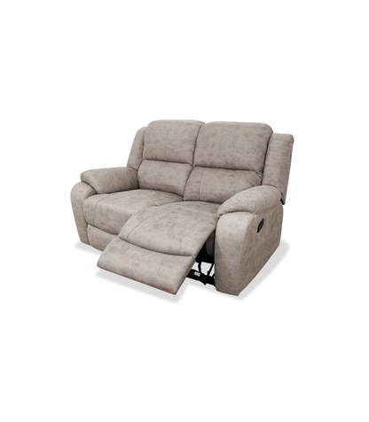 Sofá Relax Dos Plazas Murcia Tapizado Cemento, 154cm(ancho) 97cm (fondo) 105cm(alto)_0