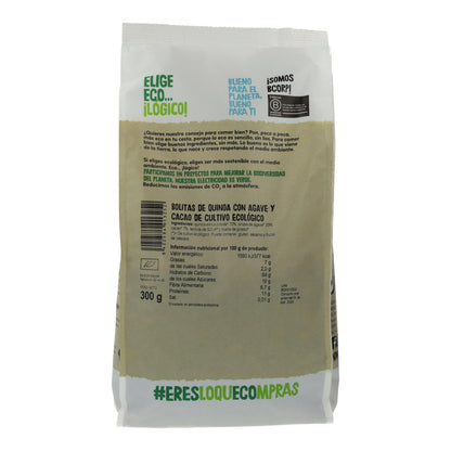 Bolinhas de Quinoa Biológica Disney Ecocesta com Agave e Cacau, 300g