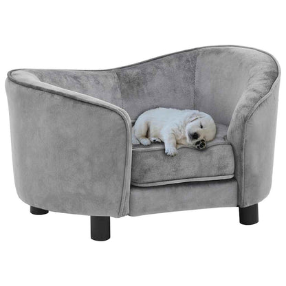 Vidaxl Sofá Para Perros Felpa Gris 69x49x40 Cm_1