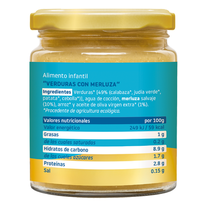 Smileat Pote Dourado Orgânico de Legumes com Pescada +6 meses 230g