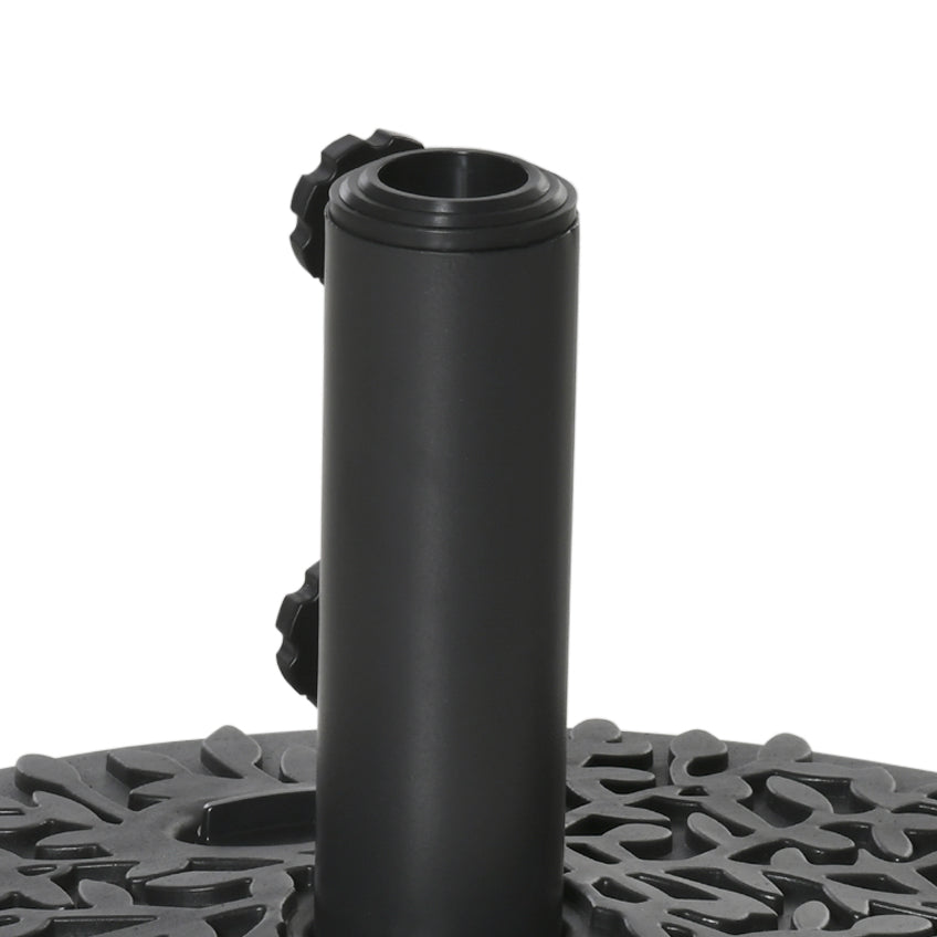 Outsunny Base Pared Para Sombrilla Rellenable De Arena 21 Kg O Agua 18 Kg Jardín_3