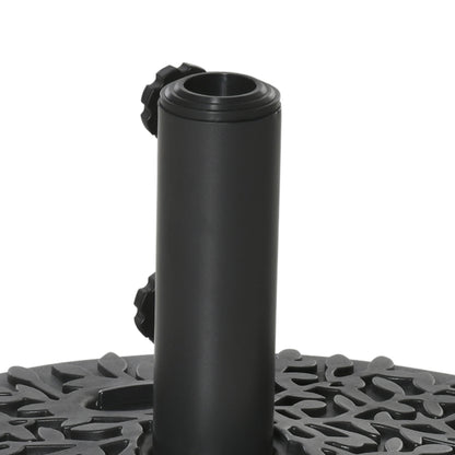 Outsunny Base Pared Para Sombrilla Rellenable De Arena 21 Kg O Agua 18 Kg Jardín_3