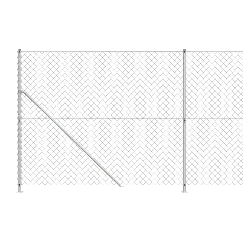 Cerca De Alambre Con Brida Plateada 1,4x10 M / Vetonek_3
