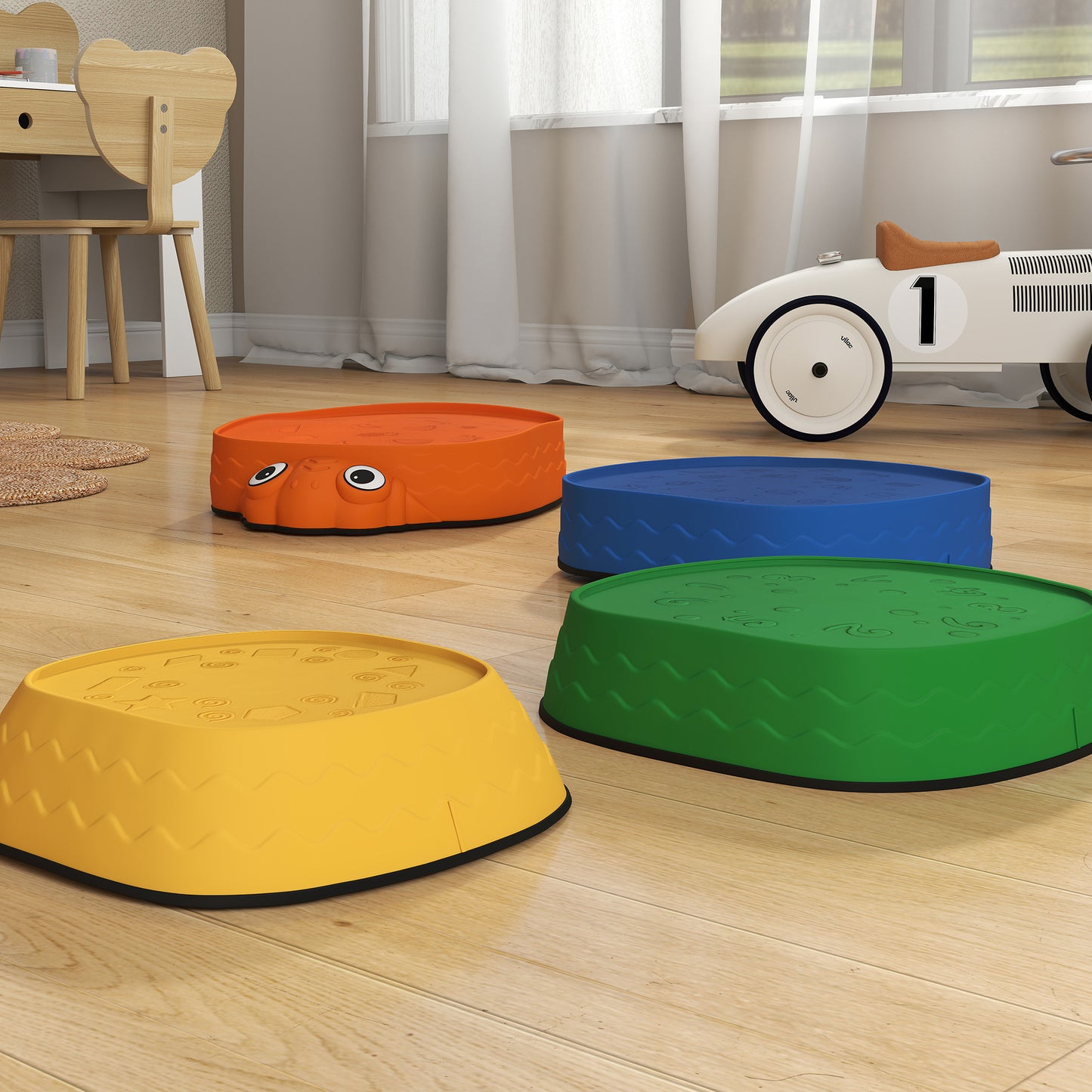 Aiyaplay Conjunto De Piedras De Equilibrio Para Niños Apilables De 5 Piezas_3