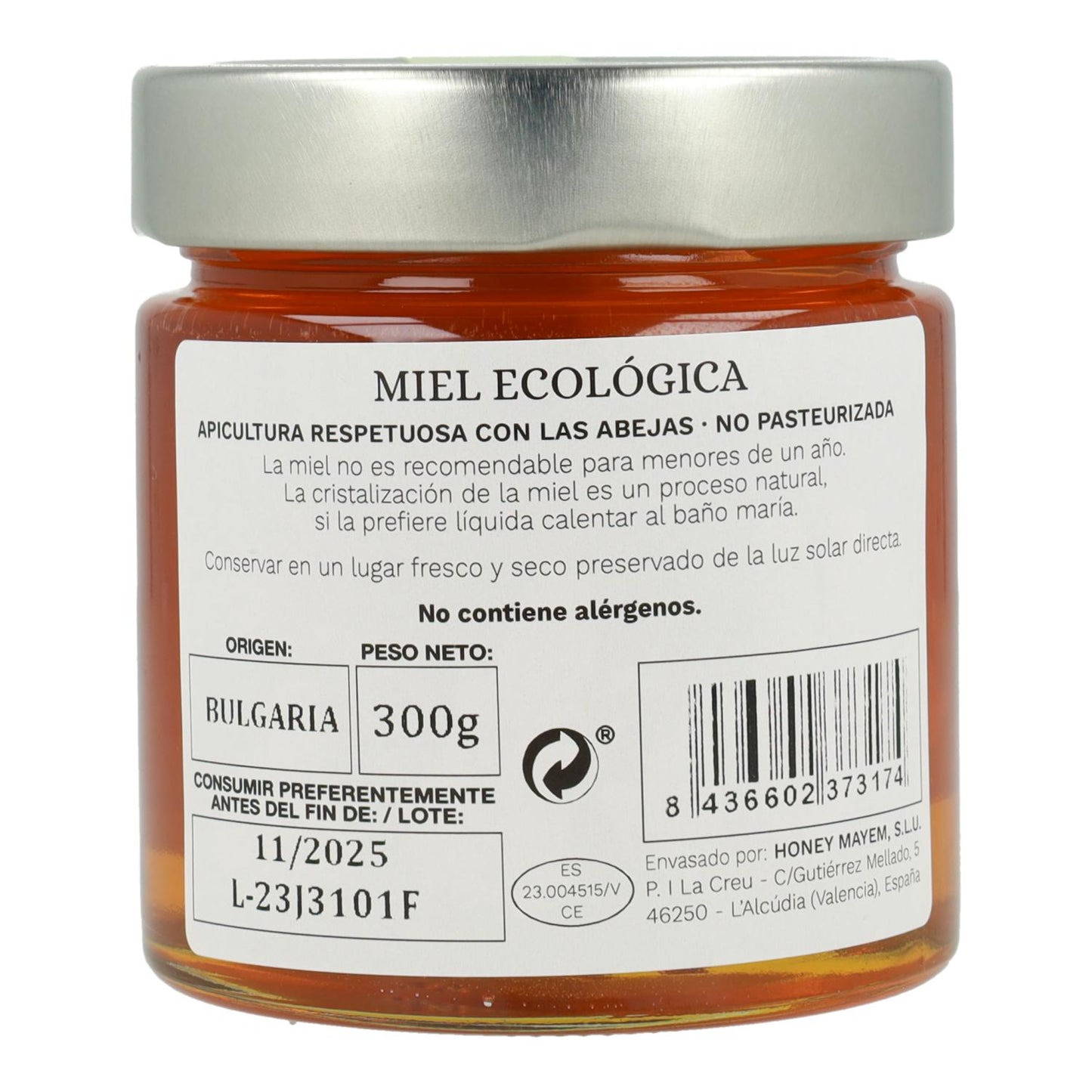 Mel de tília biológico Mayem 300 g