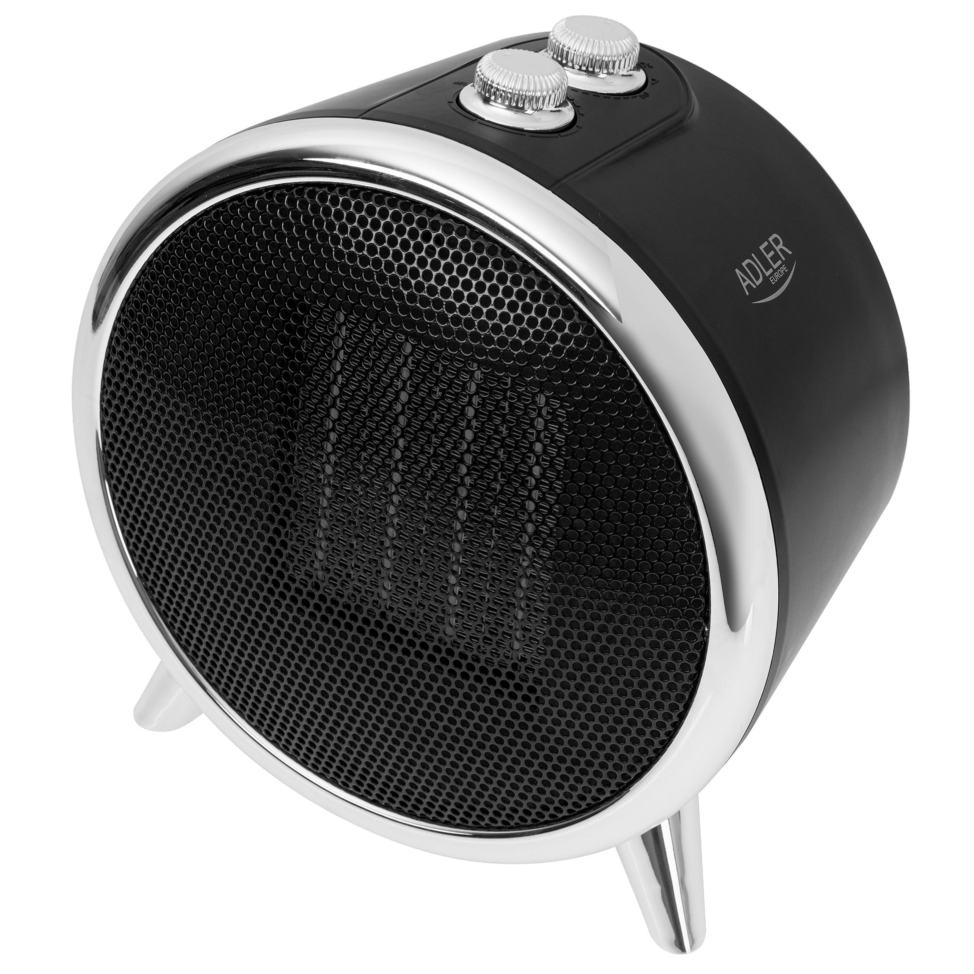 Calefactor Cerámico Led, Portátil, 2 Niveles Potencia, Termostato Automático, Diseño Moderno Adler Ad7742, Negro/plata_4