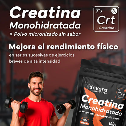 Creatina Monohidratada Sevens Nutrition 500 g